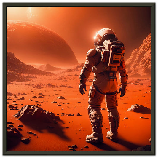 Mars Mission-Quality Matte Paper Metal Framed Poster