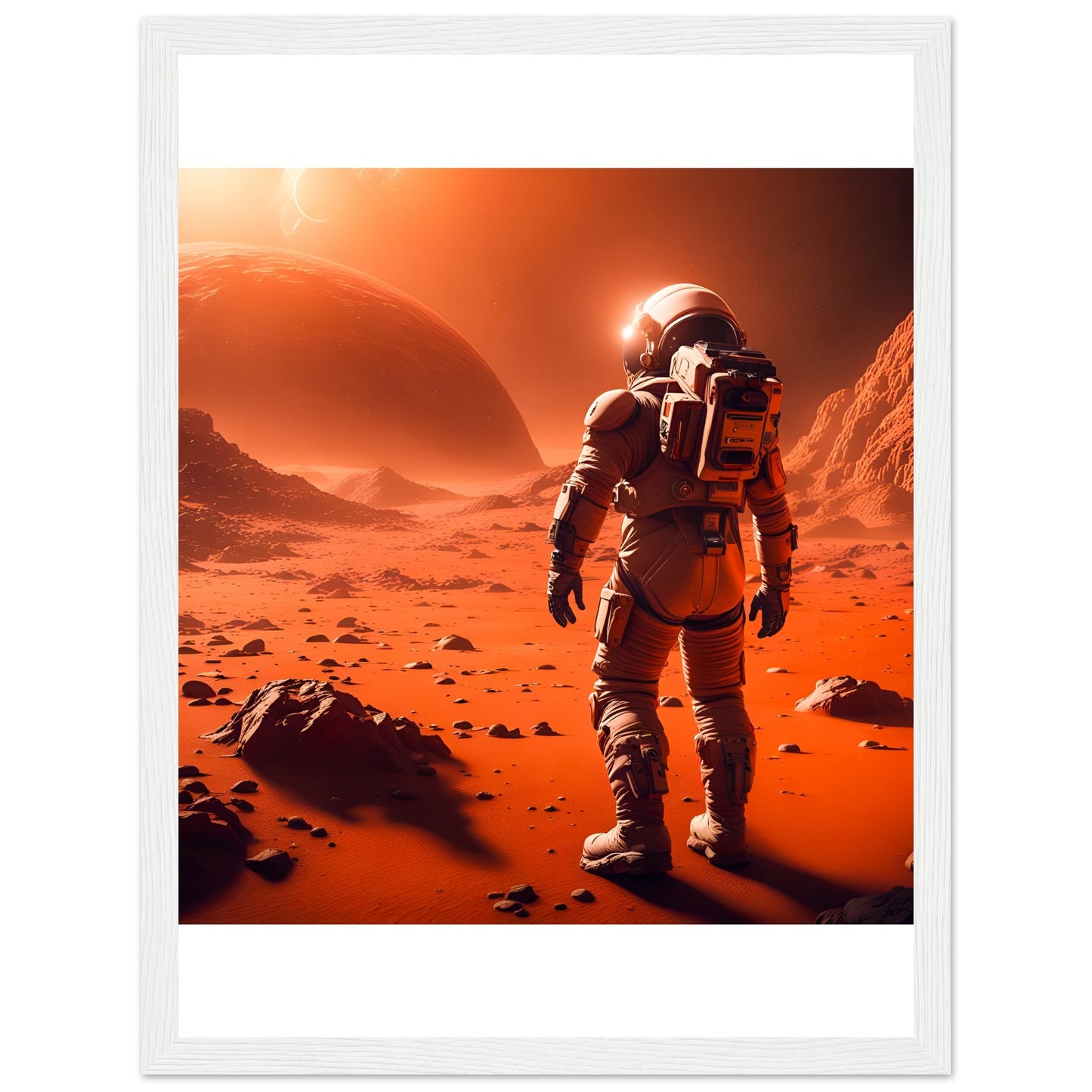 Mars Mission-Premium Matte Paper Wooden Framed Poster