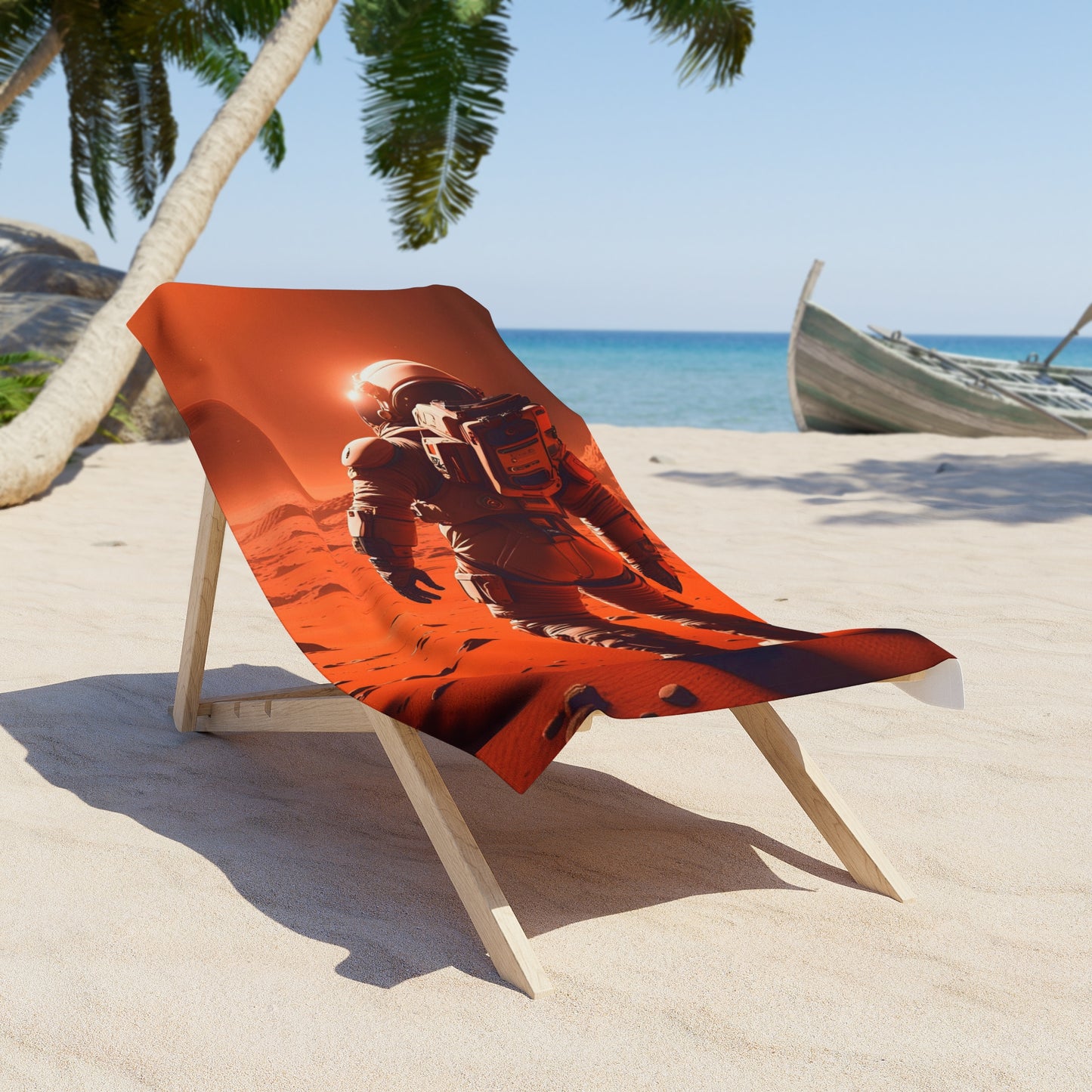 Mars Mission Beach Towel