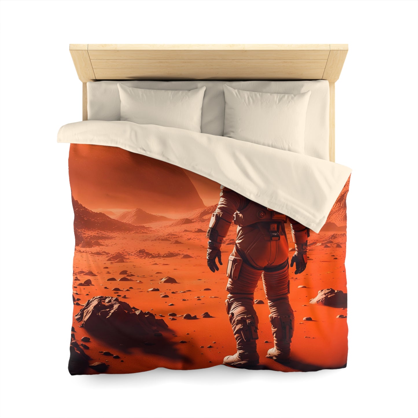 Mars Mission-Microfiber Duvet Cover