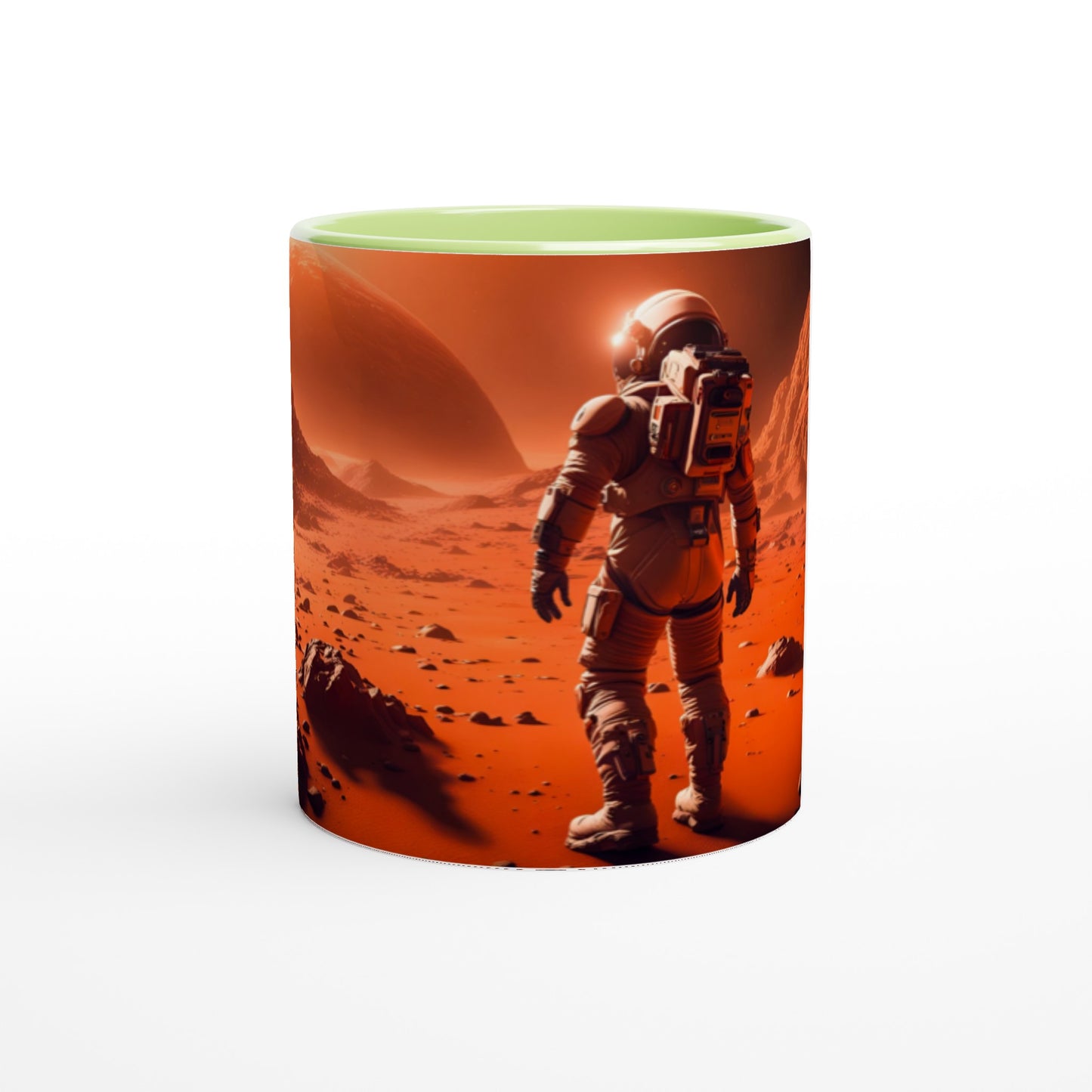 Mars Mission- 11oz Ceramic Mug with Color Inside