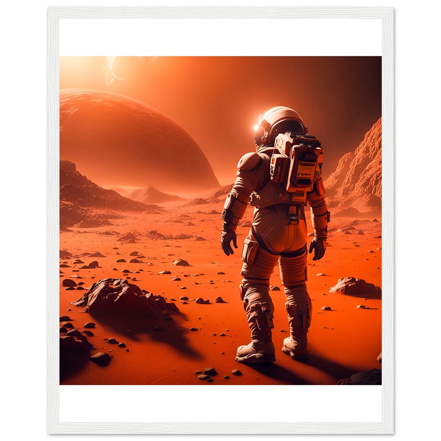 Mars Mission-Premium Matte Paper Wooden Framed Poster