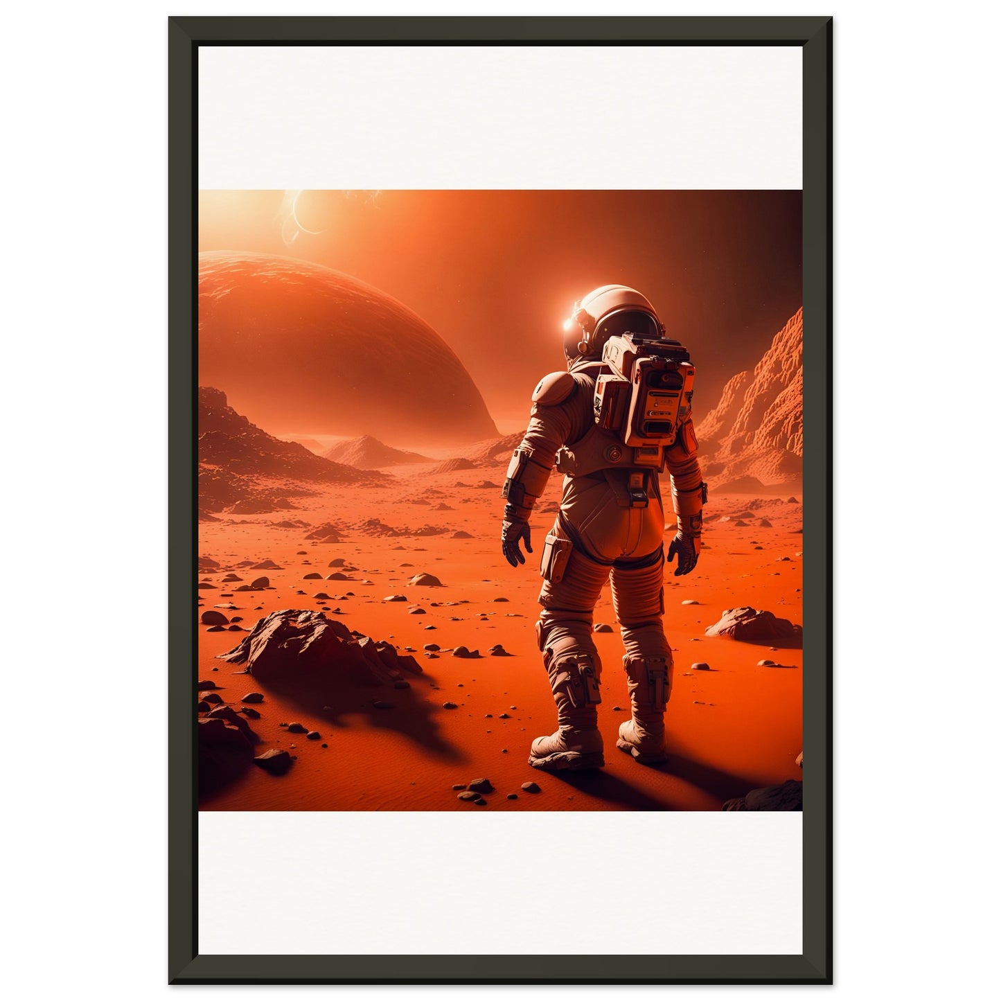 Mars Mission-Quality Matte Paper Metal Framed Poster