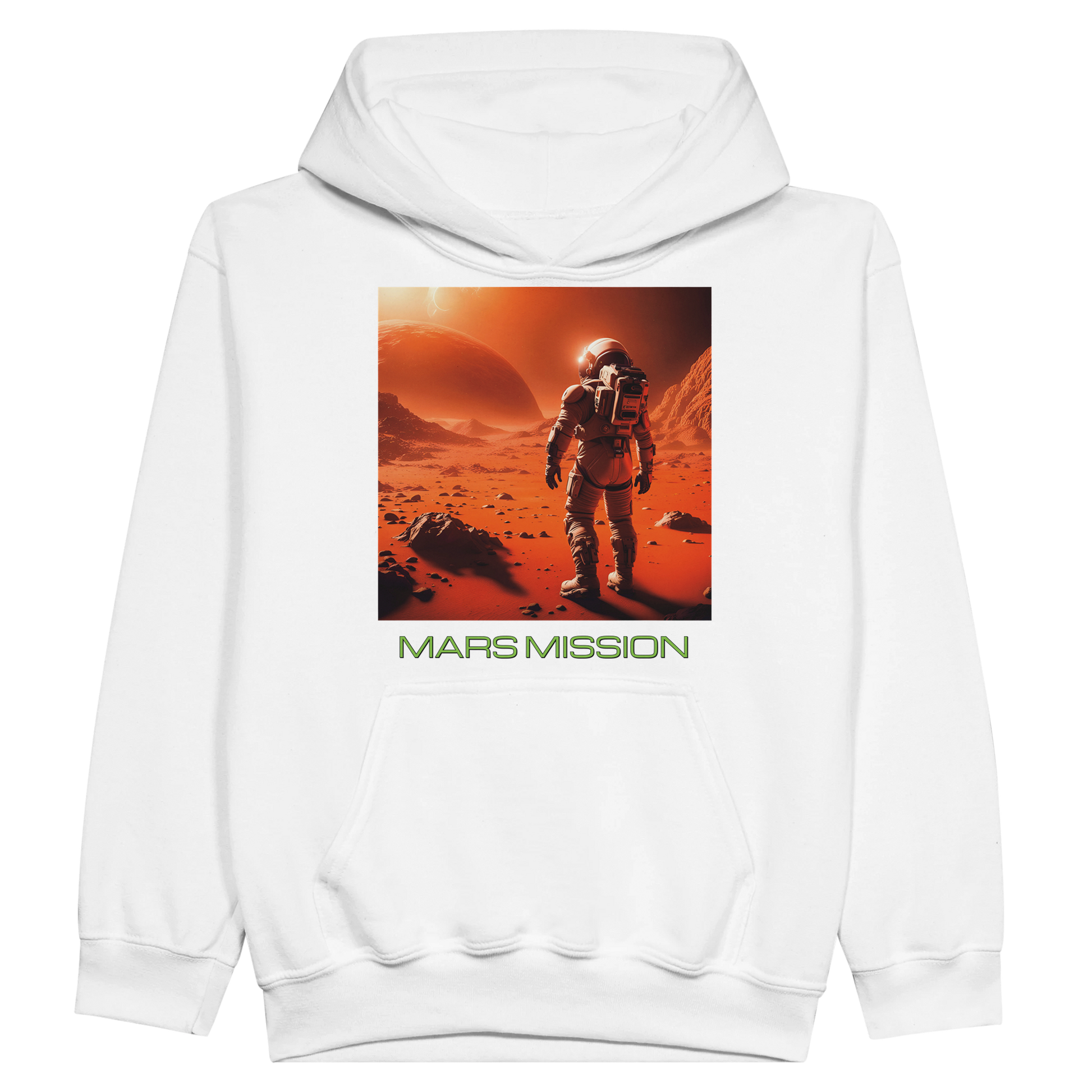 Mars Mission Classic Kids Pullover Hoodie – Boom Print Designs