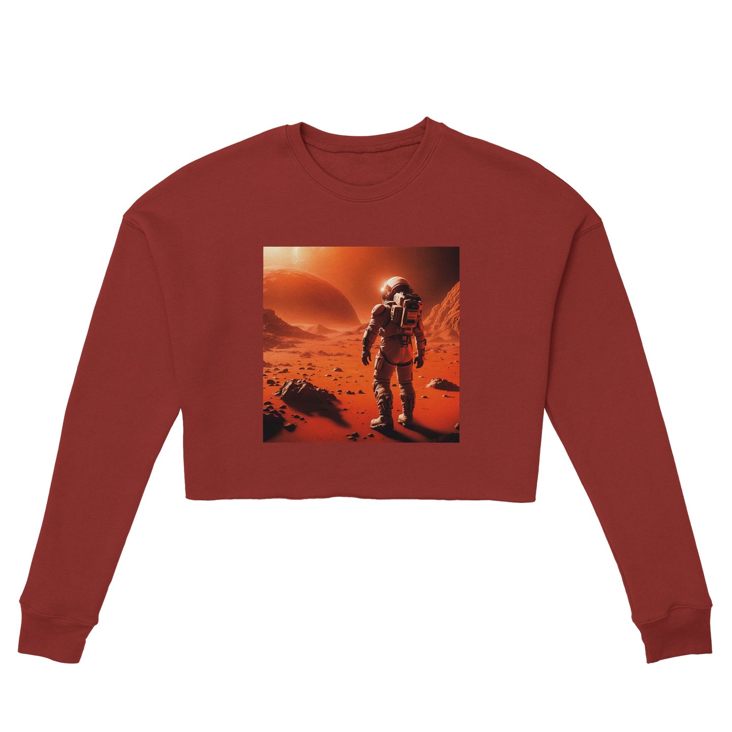 Mars Mission-Women's Cropped Sweatshirt | Bella + Canvas 7503