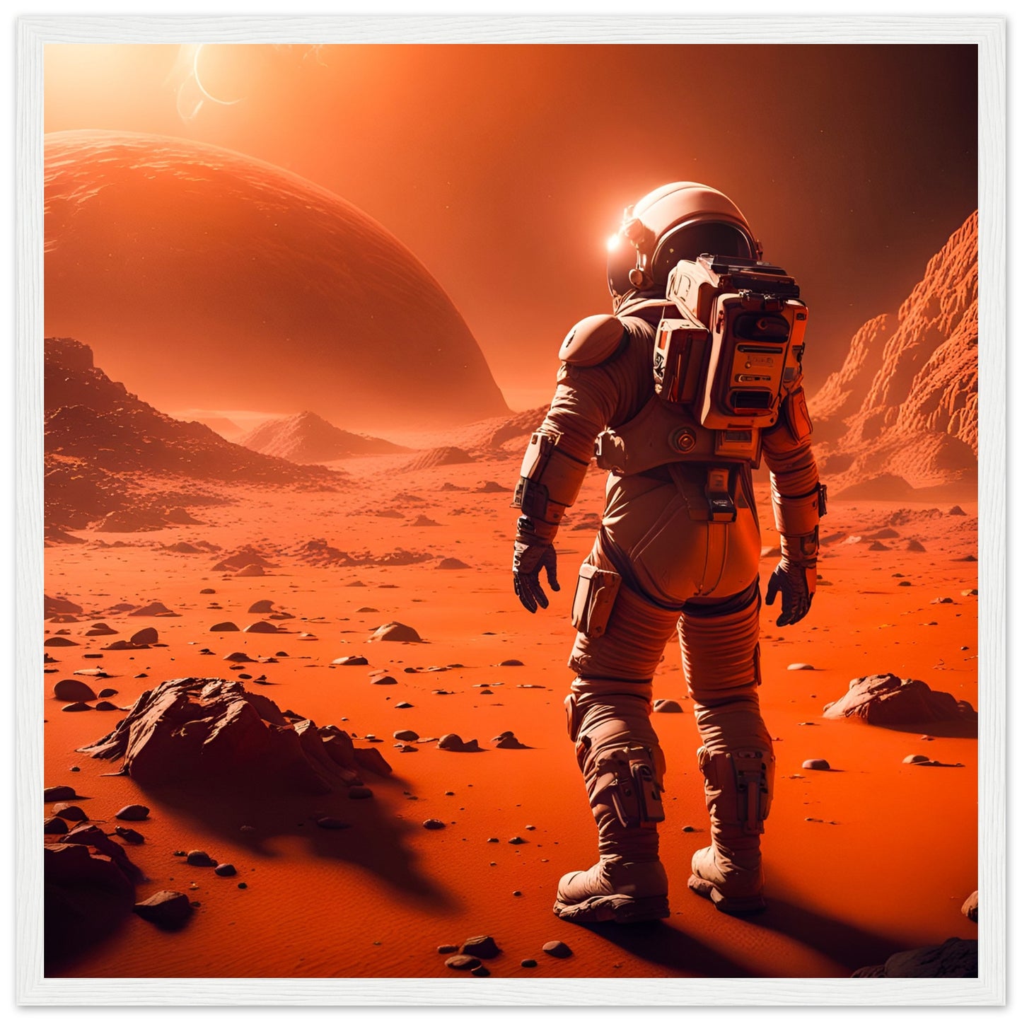 Mars Mission-Premium Matte Paper Wooden Framed Poster