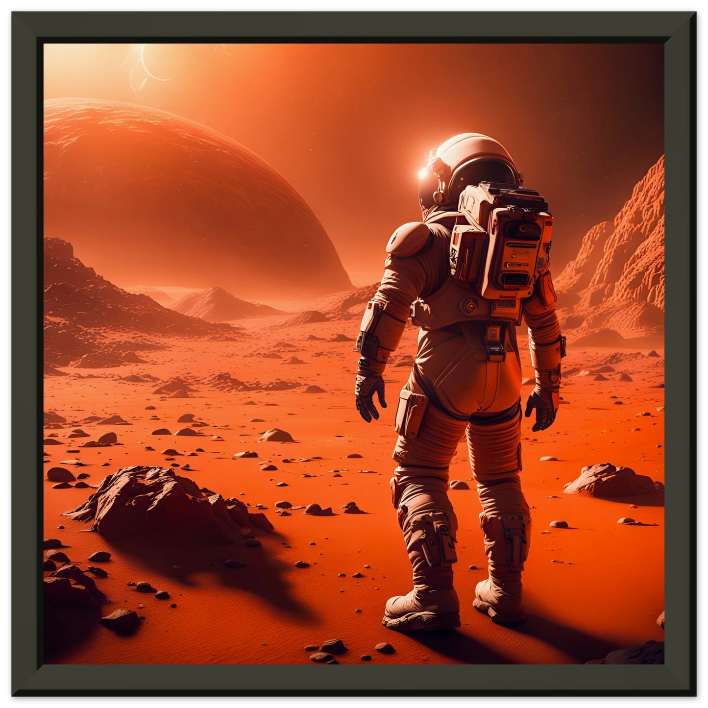 Mars Mission-Quality Matte Paper Metal Framed Poster