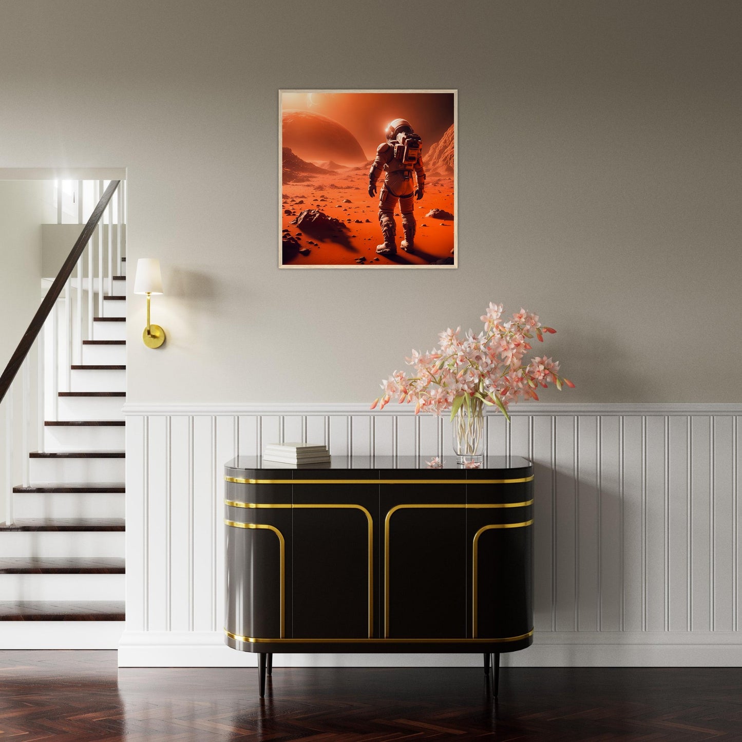 Mars Mission-Premium Matte Paper Wooden Framed Poster