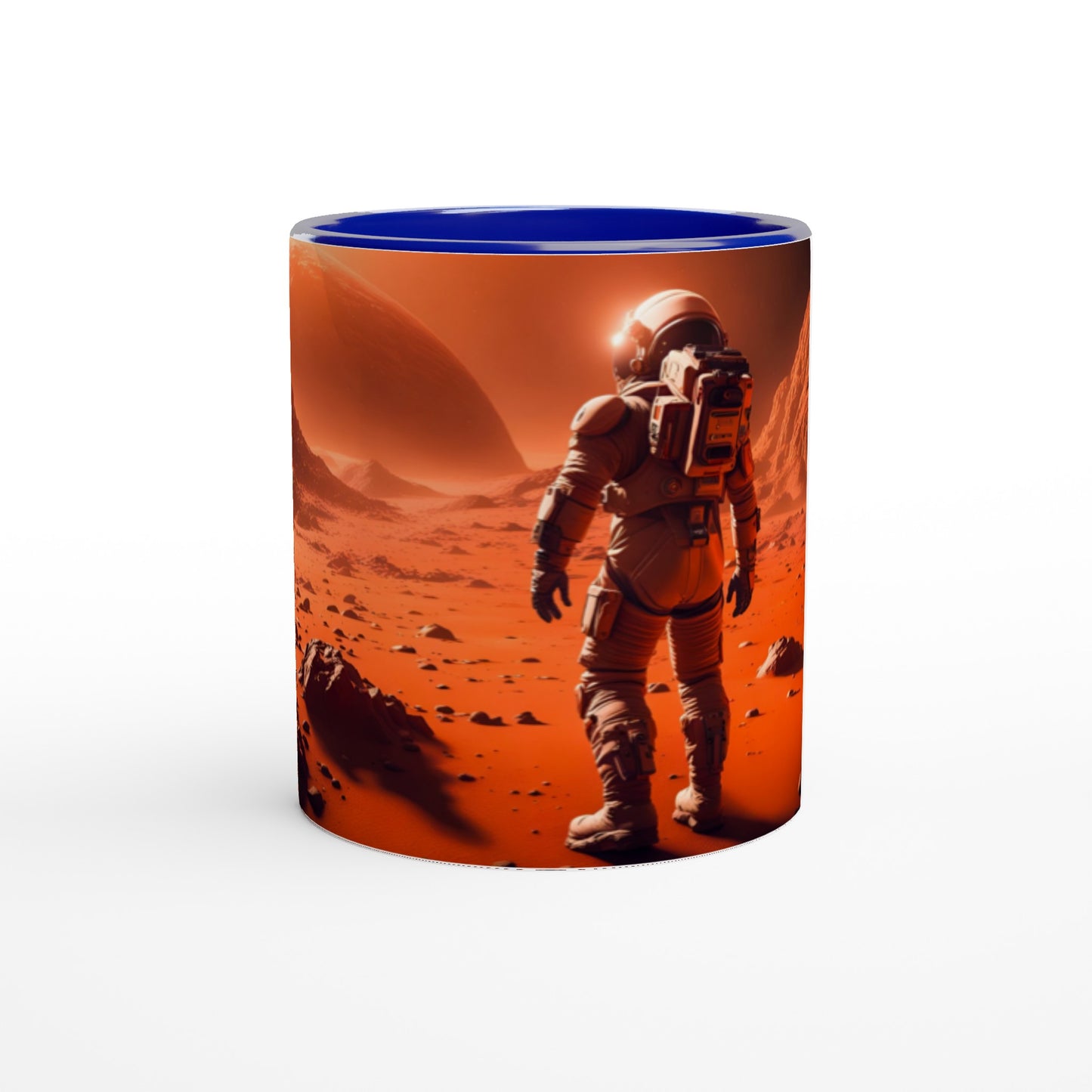 Mars Mission- 11oz Ceramic Mug with Color Inside