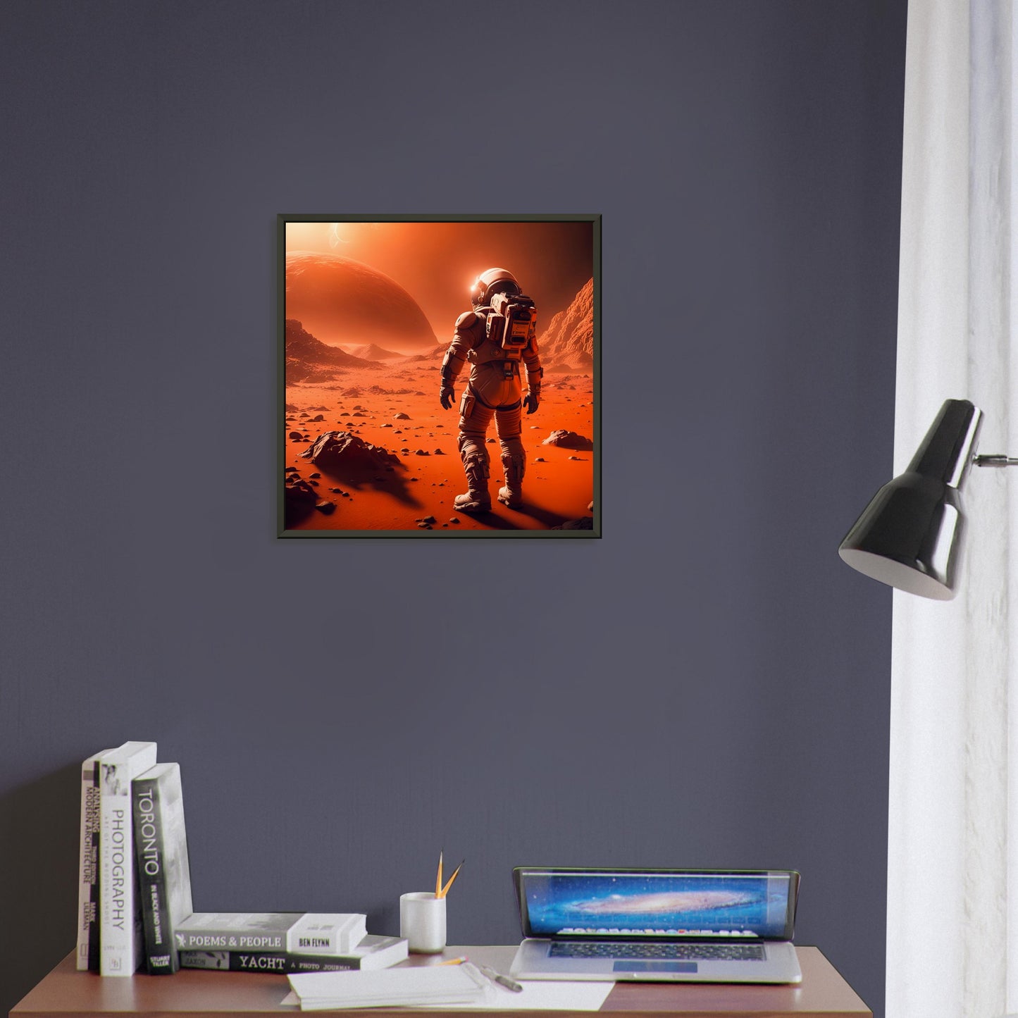 Mars Mission-Quality Matte Paper Metal Framed Poster