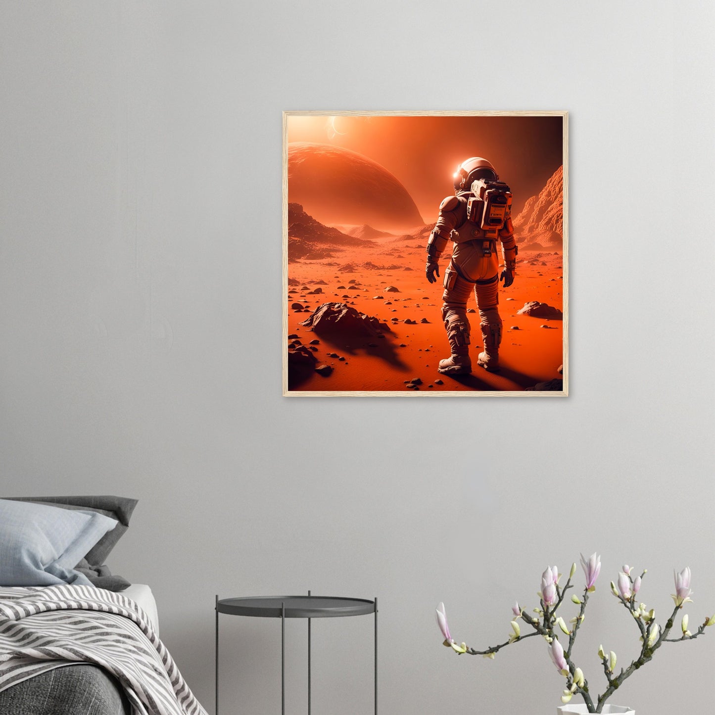 Mars Mission-Premium Matte Paper Wooden Framed Poster