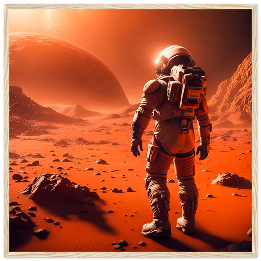 Mars Mission-Premium Matte Paper Wooden Framed Poster