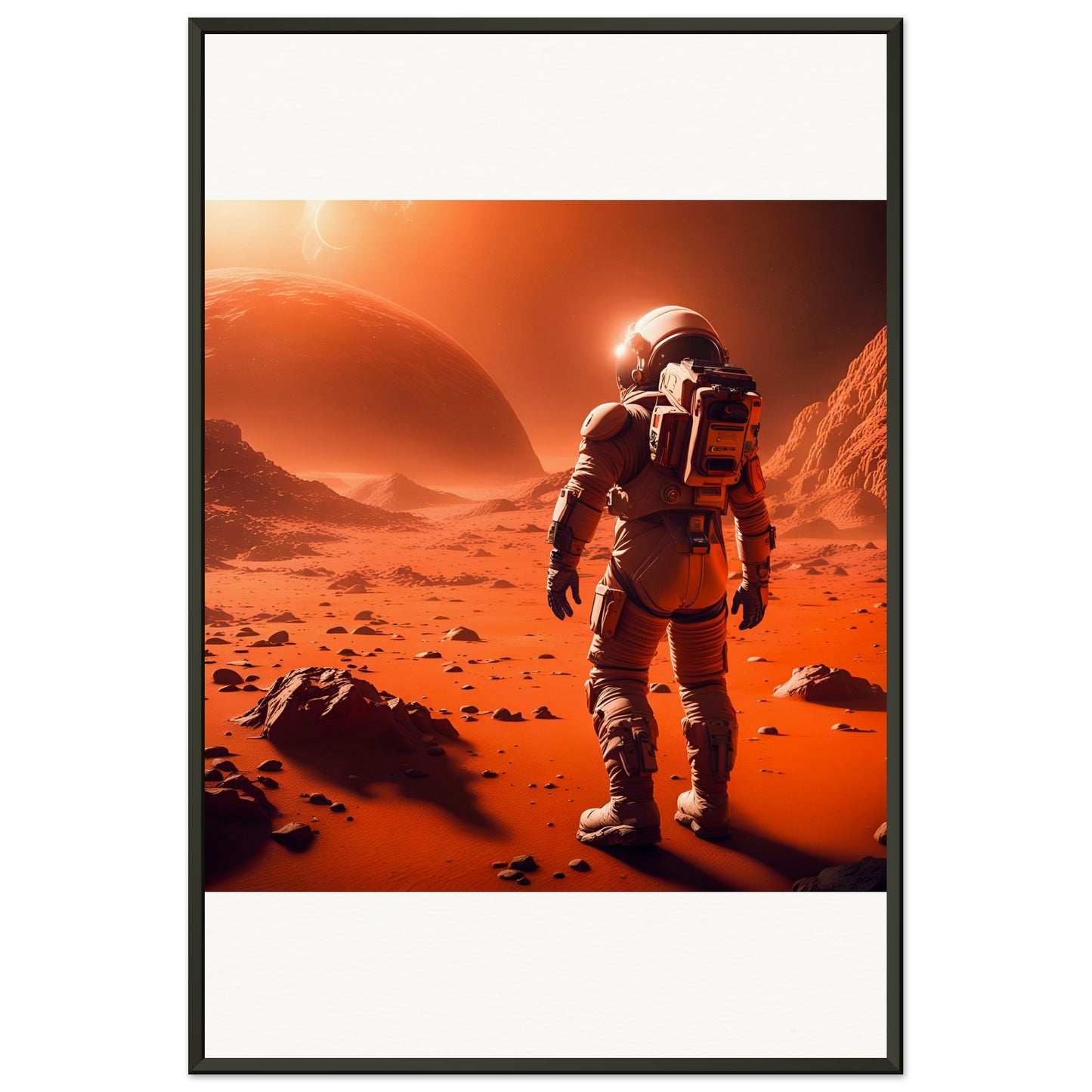 Mars Mission-Quality Matte Paper Metal Framed Poster