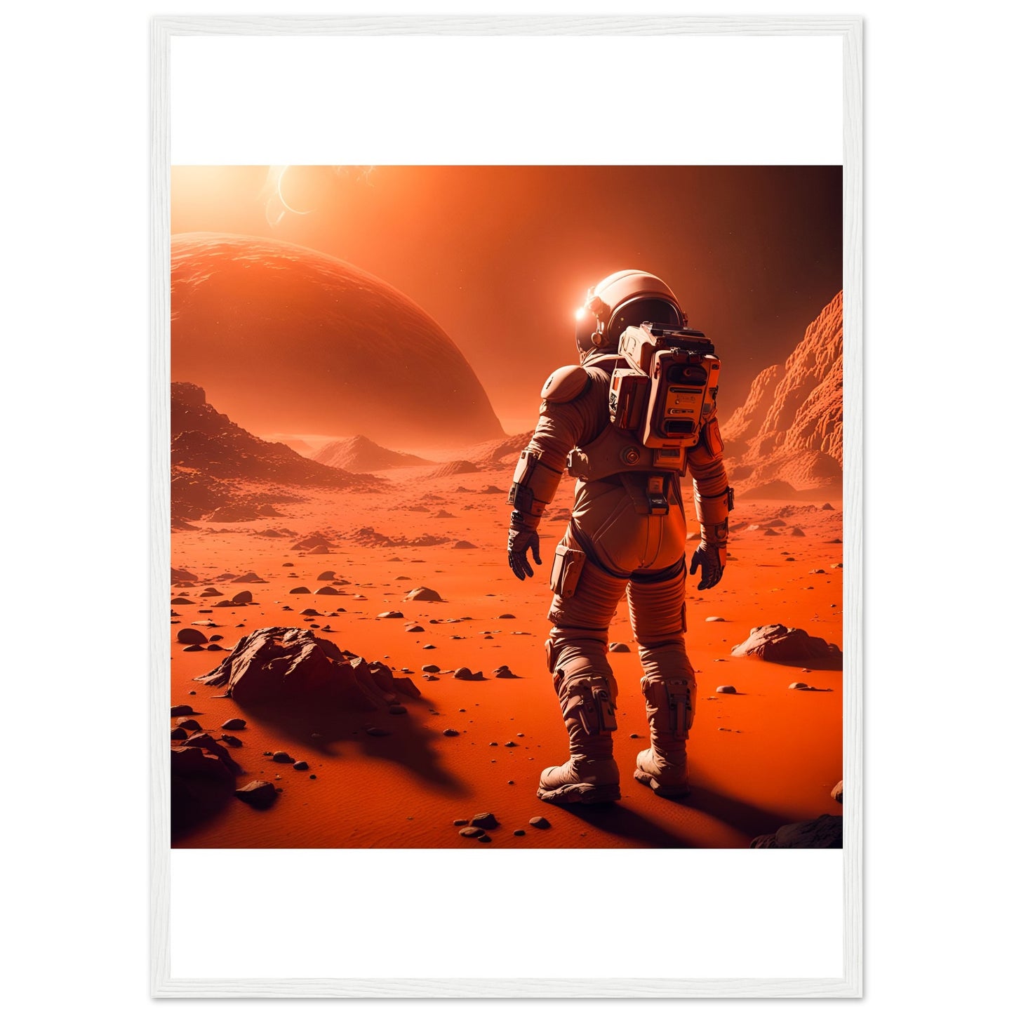 Mars Mission-Premium Matte Paper Wooden Framed Poster