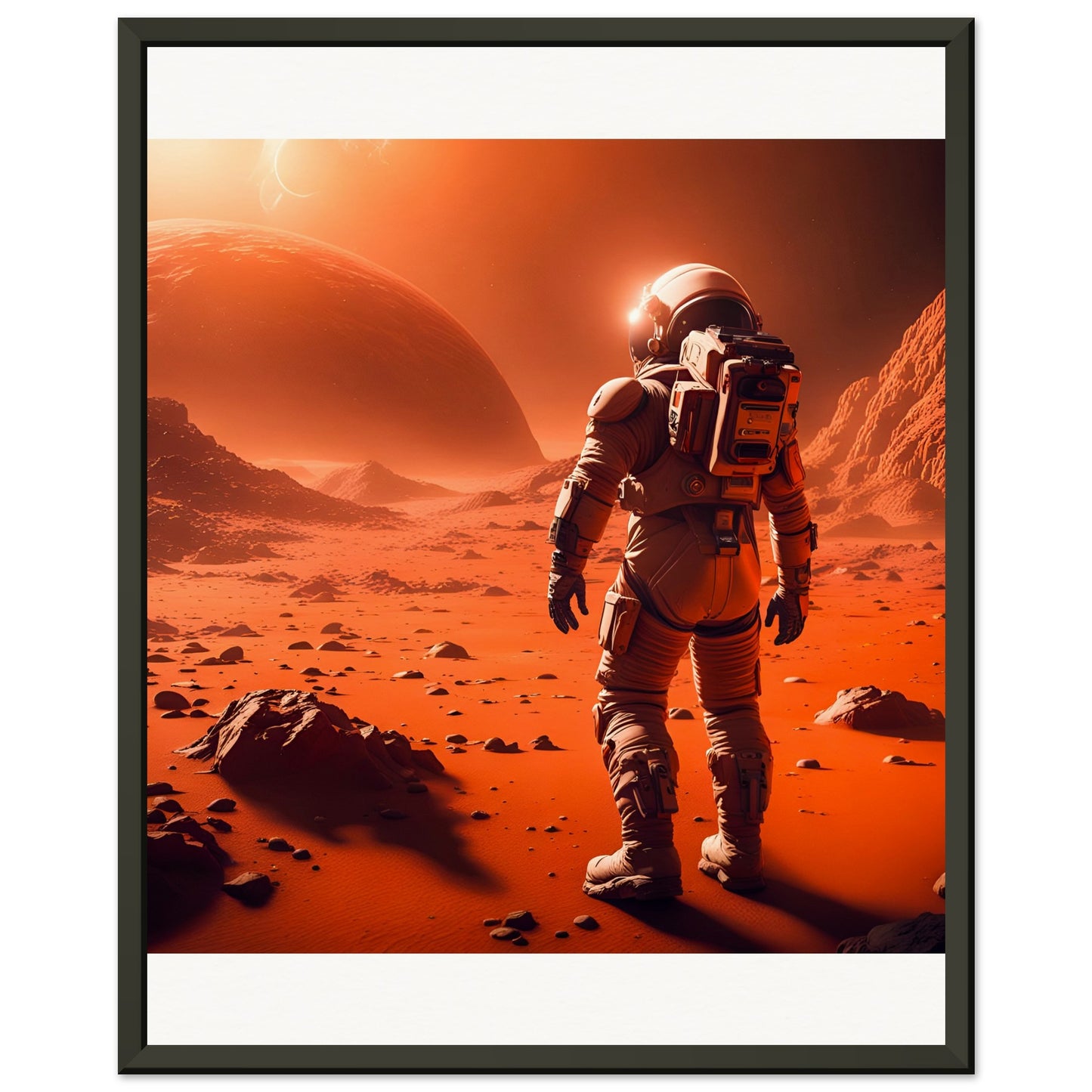 Mars Mission-Quality Matte Paper Metal Framed Poster