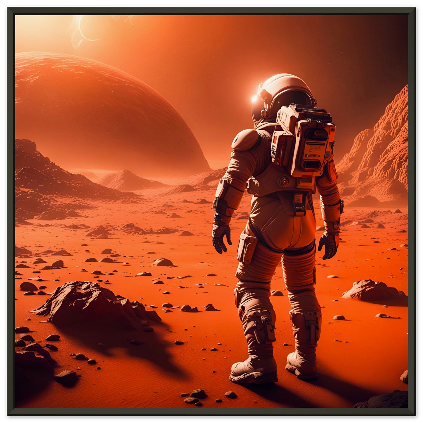 Mars Mission-Quality Matte Paper Metal Framed Poster