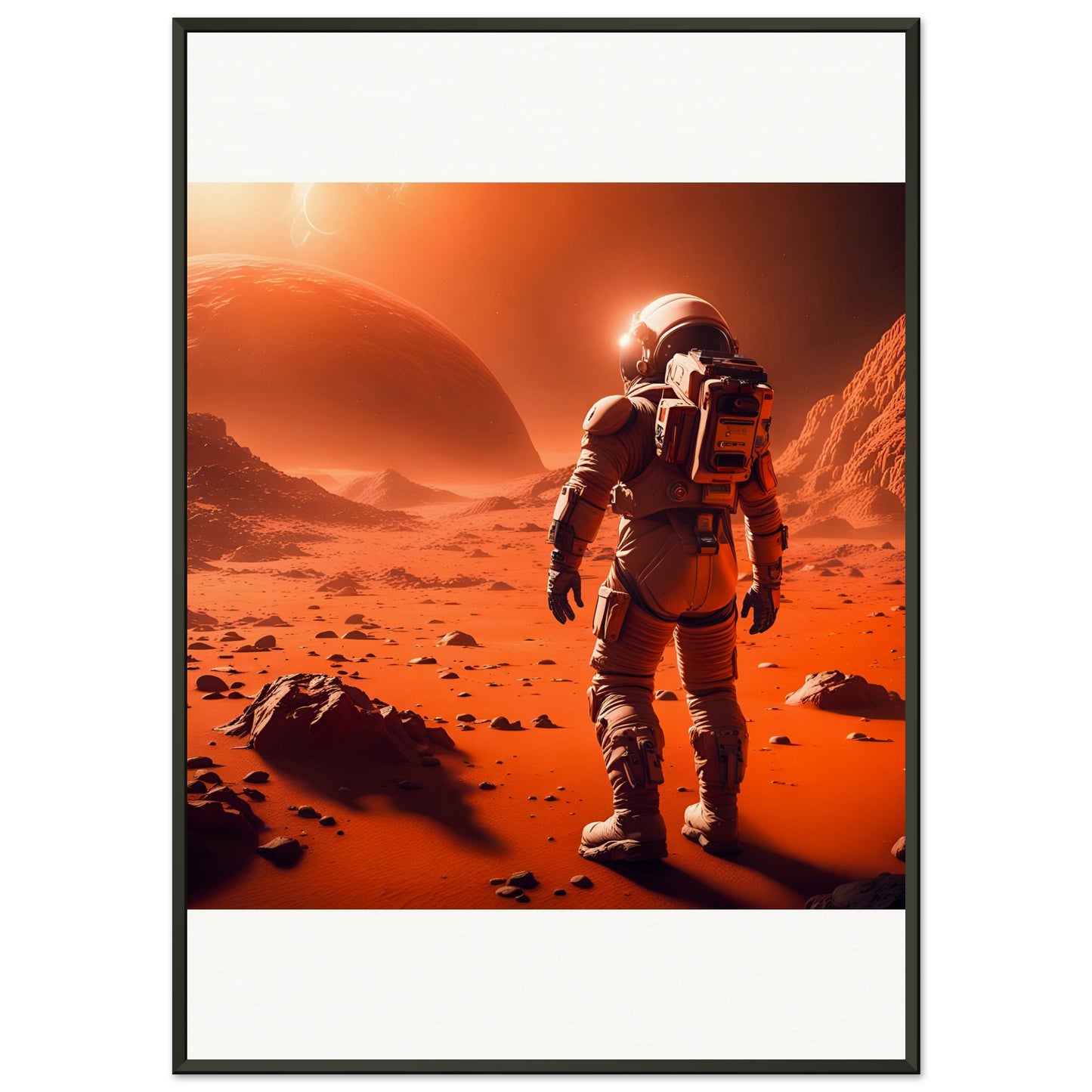 Mars Mission-Quality Matte Paper Metal Framed Poster