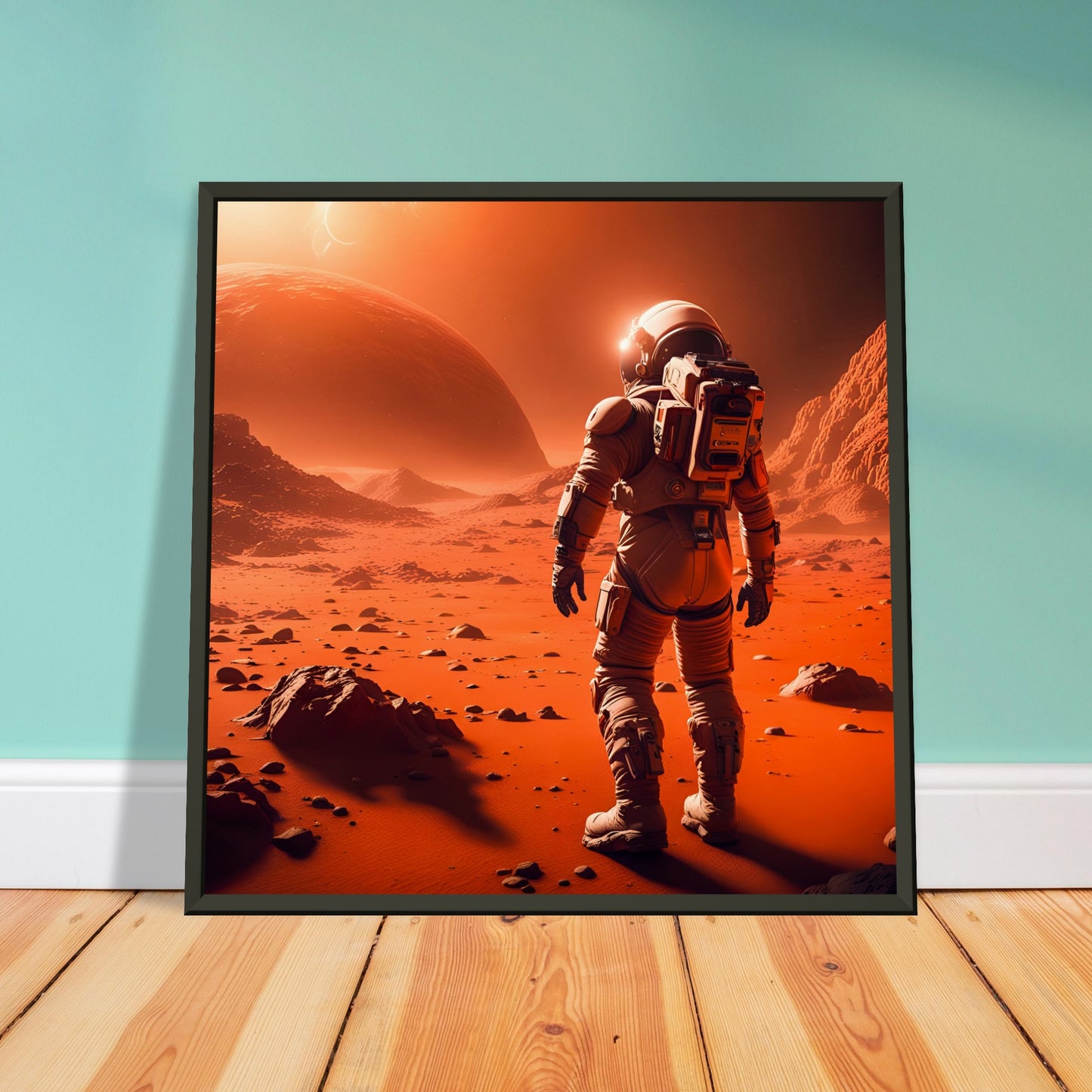 Mars Mission-Quality Matte Paper Metal Framed Poster