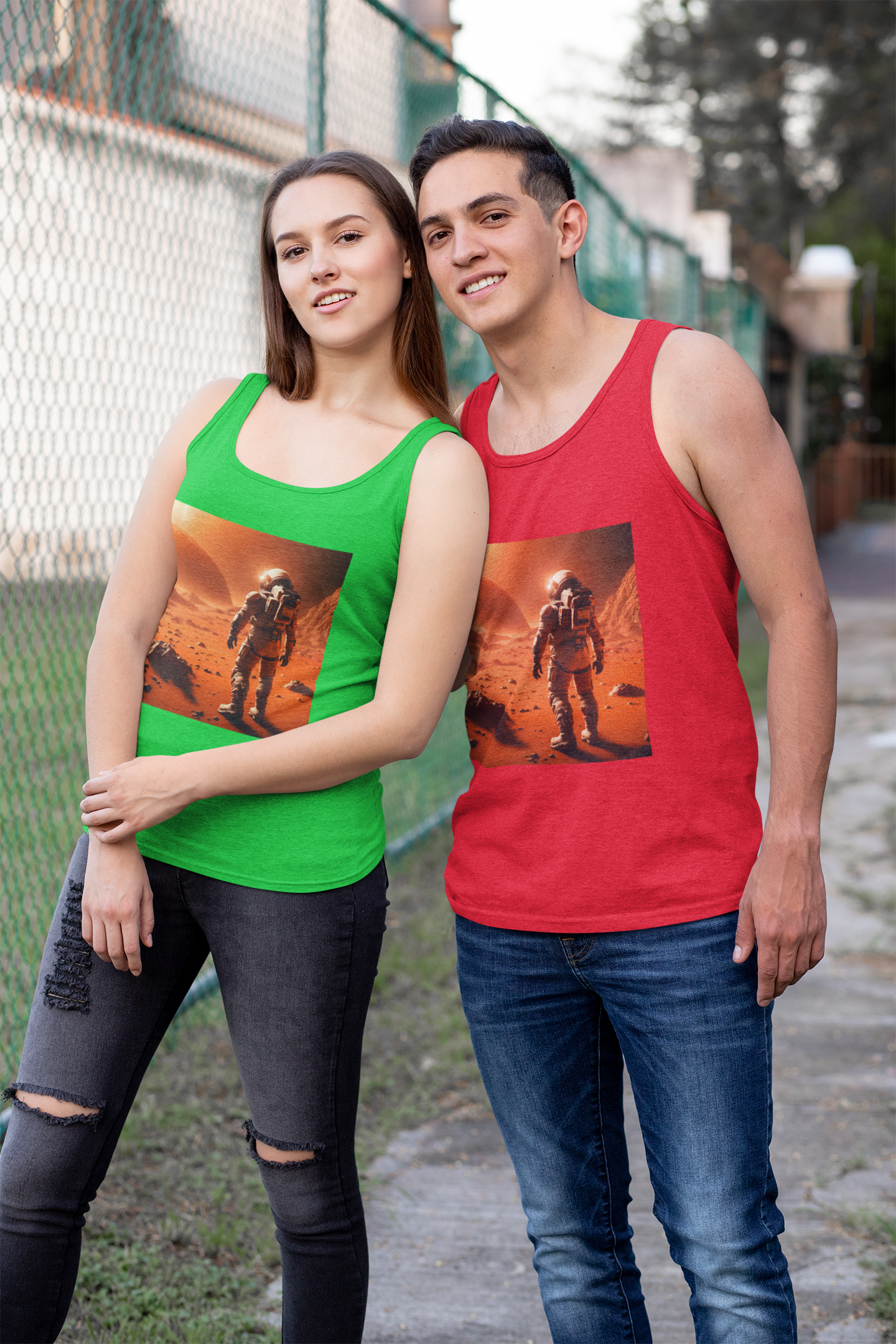 Mars Mission Premium Unisex Tank Top