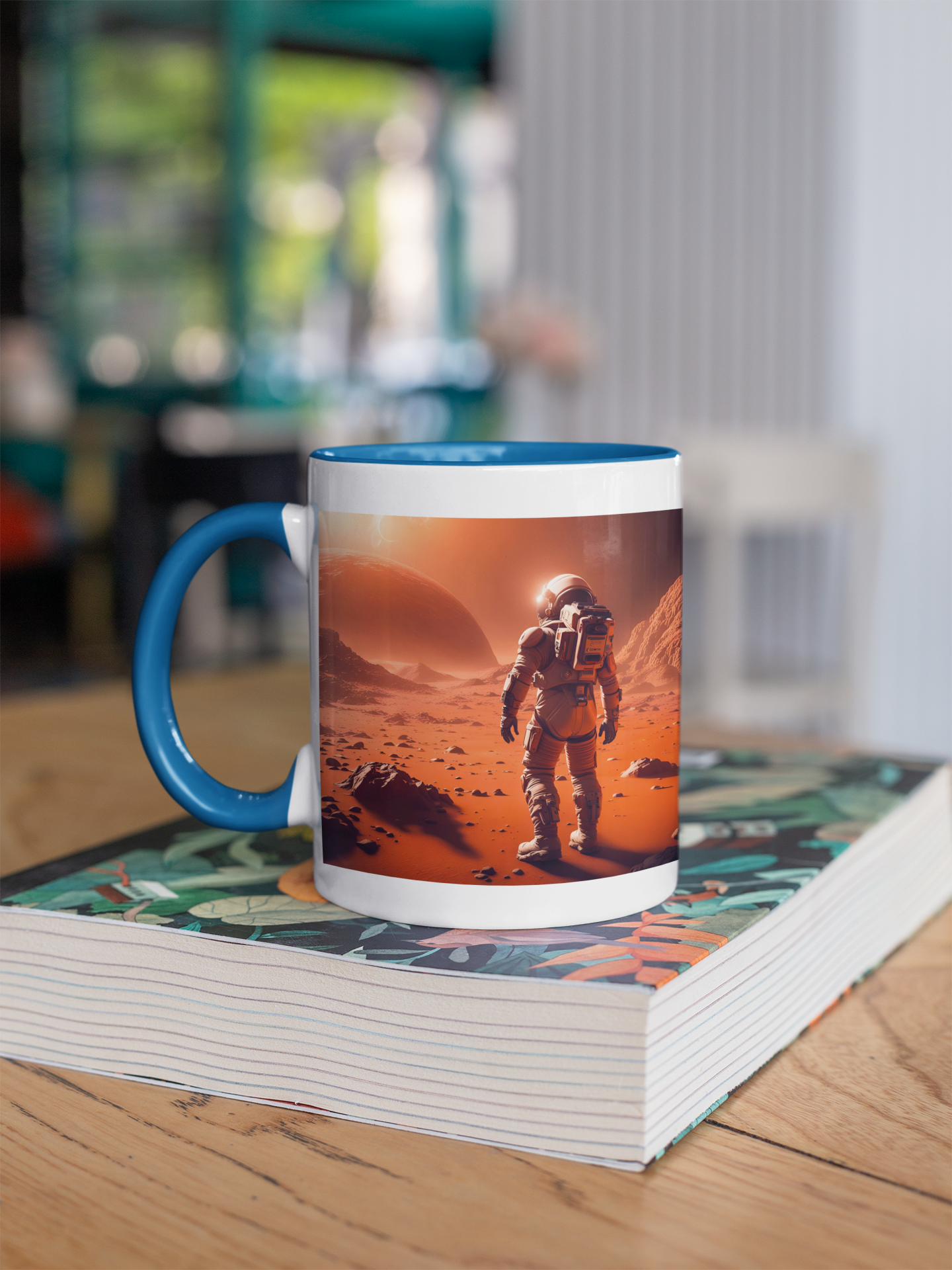 Mars Mission- 11oz Ceramic Mug with Color Inside